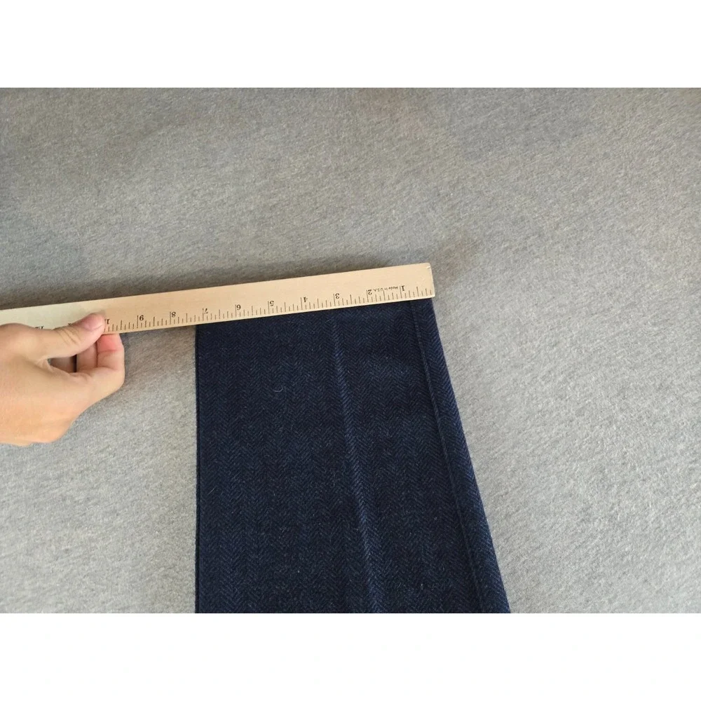 Thisisneverthat Pants Mens M‎ Navy Study Chevron Wool Trousers Crop 2014 F/W